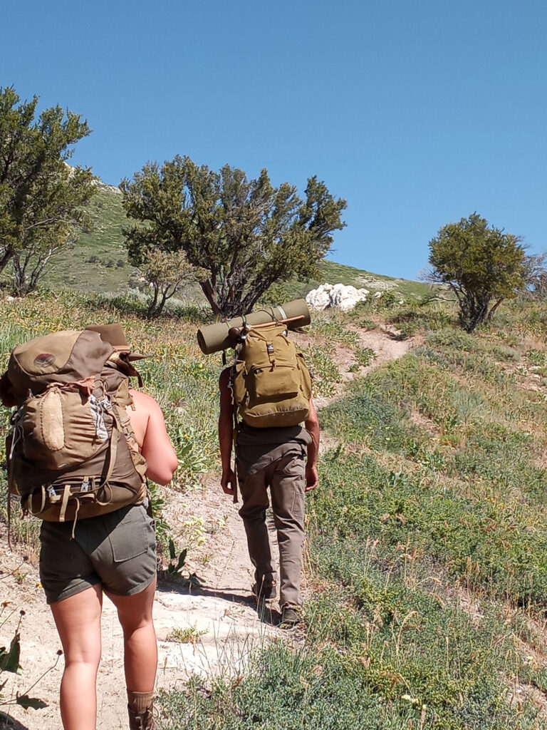 hiking in the Ruby Range in northern Nevada