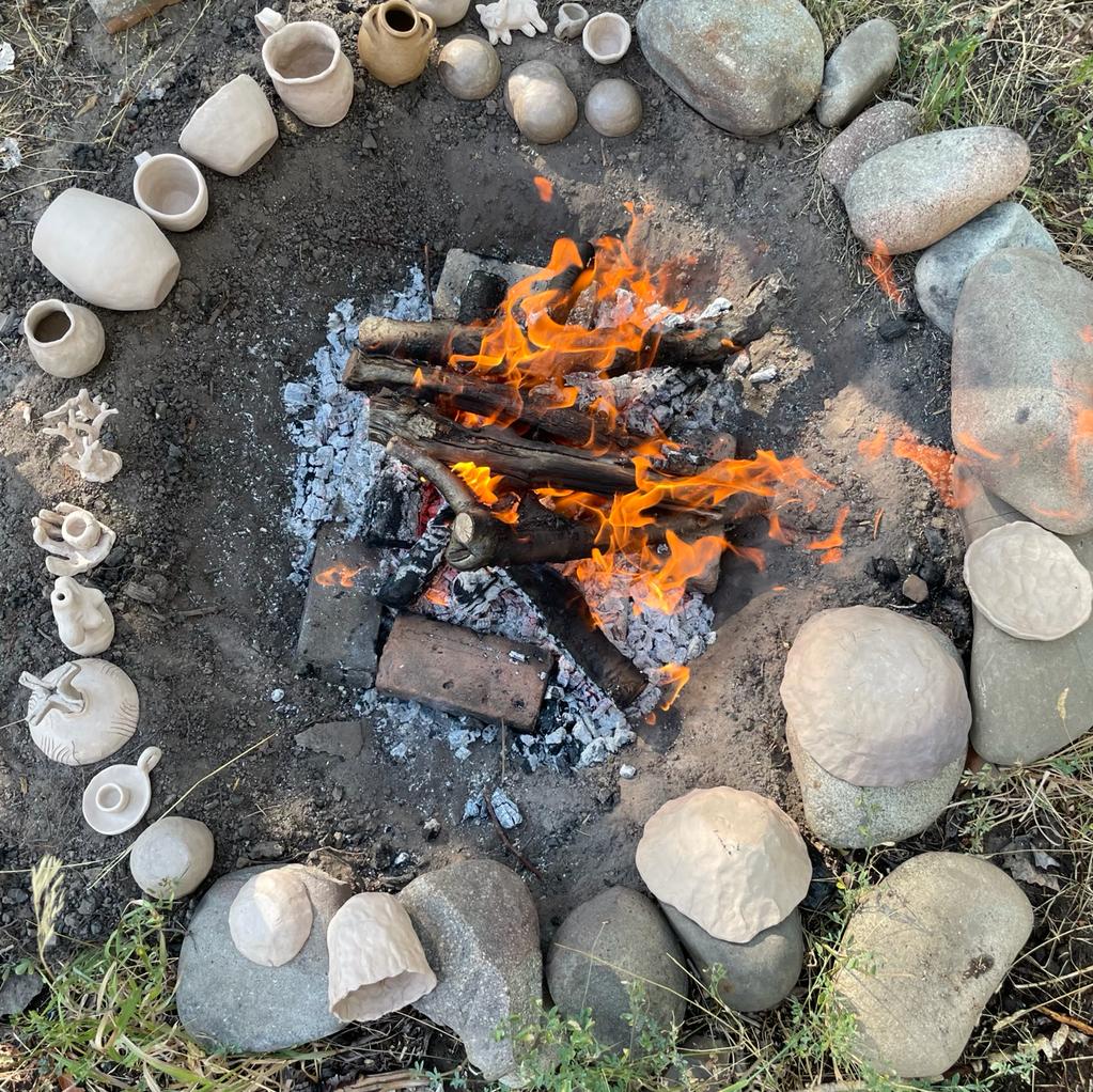 pit fire for pottery