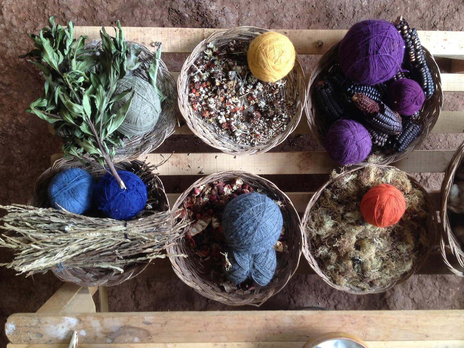 natural dyes in Peru