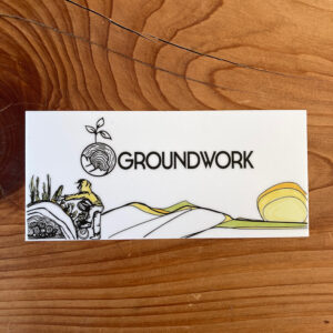 Groundwork Hugelculture sticker sunrise