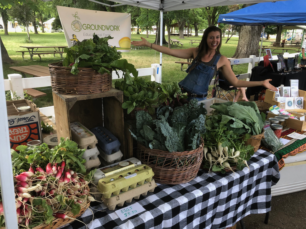 groundwork farmers market booth