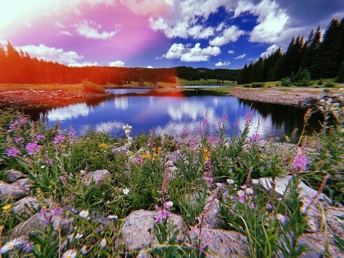 lake on grand mesa, colorado