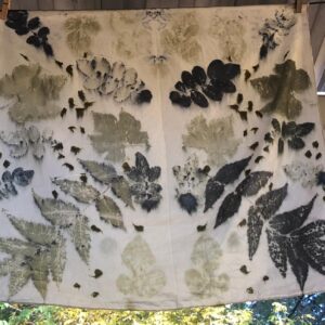 eco printed scarf