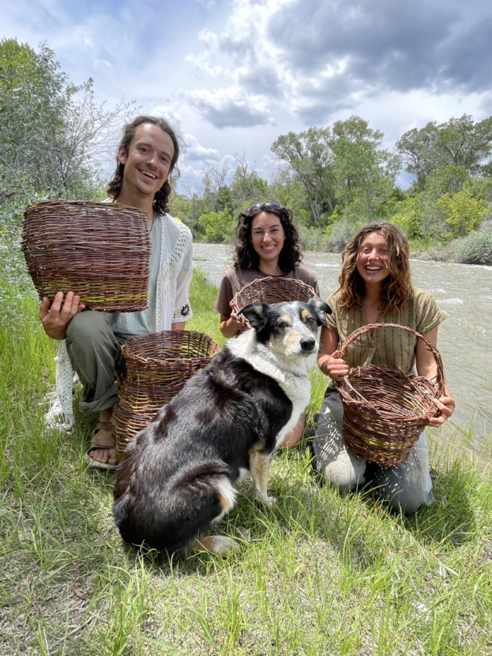 willow baskets woven by fellows on the groundwork farm