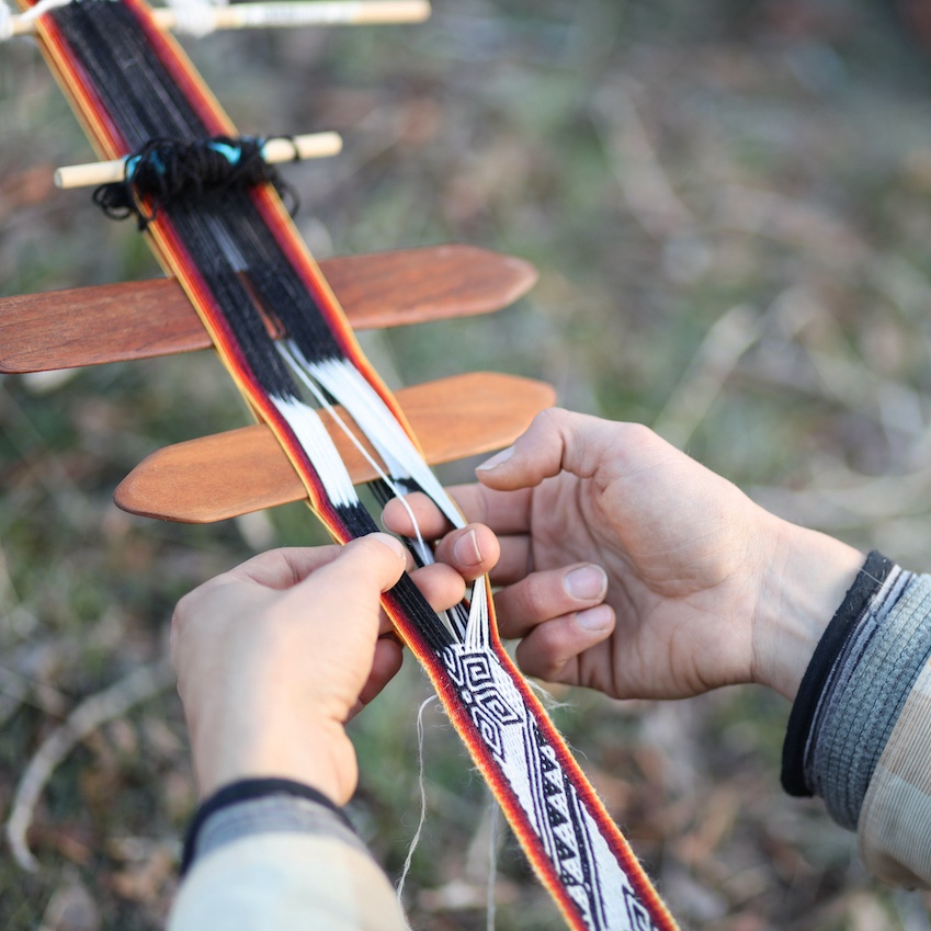 backstrap weaving patterns at groundwork folk school