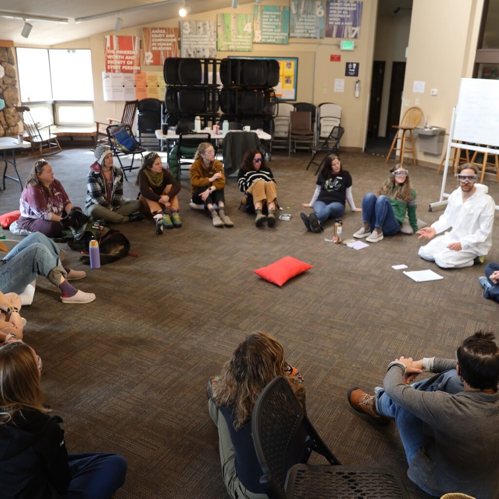 group discussion about building hope for the future