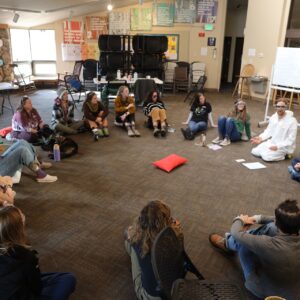 group discussion about building hope for the future