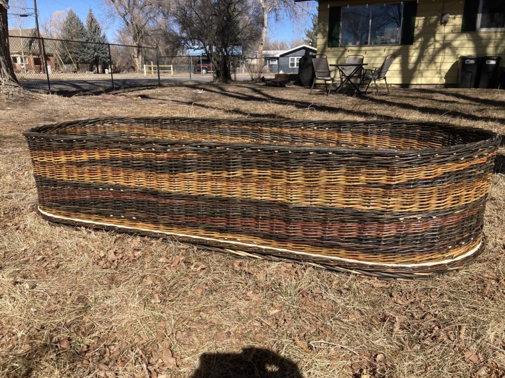 willow burial tray